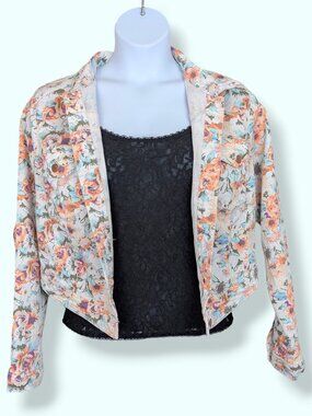 G:21 Colourful Floral Denim Jacket